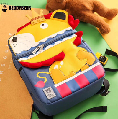 BEDDYBEAR Authentic Yellow Lion Design Kids School Bag
