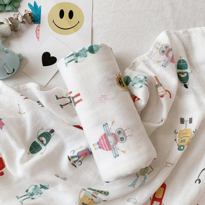 Vigo 2-Layer Muslin Swaddle Blanket for Baby