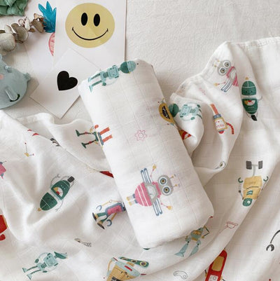 Vigo 2-Layer Muslin Swaddle Blanket for Baby