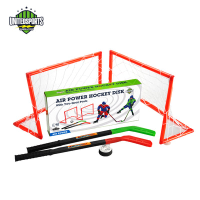 United Sports Air Power Hockey Disk Set with Two Goal Post