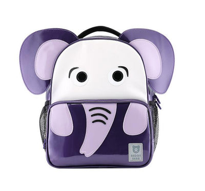 BEDDYBEAR Authentic Purple Elephant Design Kids School Bag
