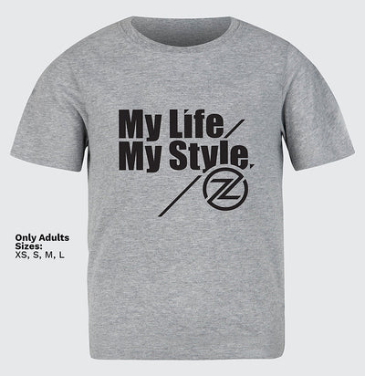 My Life. My Style. Solid Grey Tee