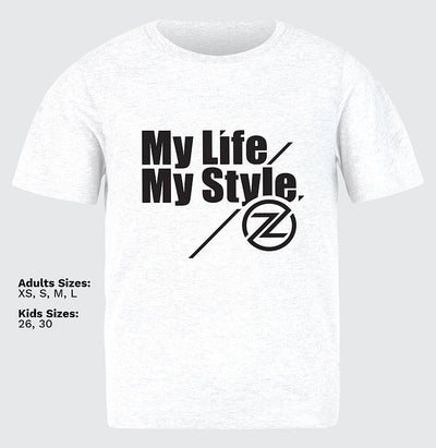 My Life. My Style. Solid White Tee