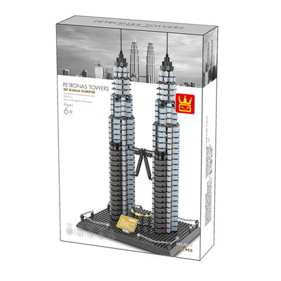 Kidmoro Petronas Twin Towers of Kuala Lumpur Building Bricks Set
