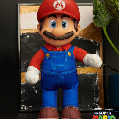 The Super Mario Bros. Movie 14-inch Posable Plush Mario