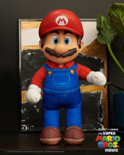 Super Mario Bros Le Film - Peluche posable de 14 - Mario