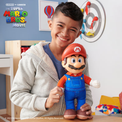 The Super Mario Bros. Movie 14-inch Posable Plush Mario
