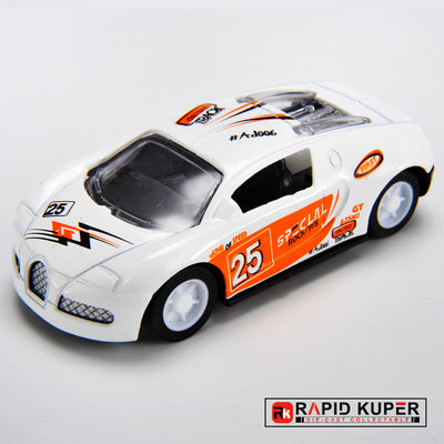 Rapid Kuper Die Cast Car (White Orange)