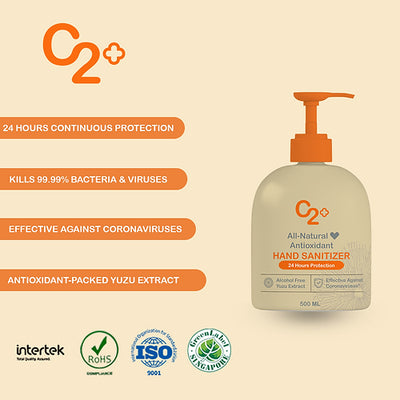 C2+ 24 Hour Protection Hand Sanitizer 500ML