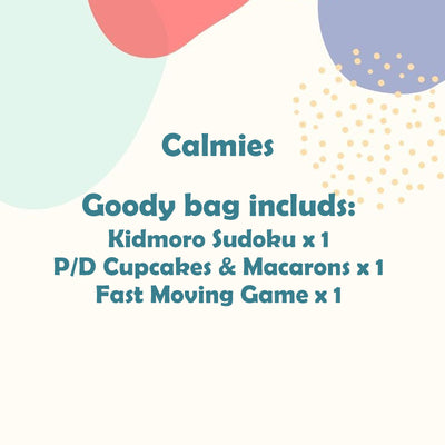 Calmies Goodie Bag, Ages 3+, ($18.90/Bag, Min. Order 5 Bags)