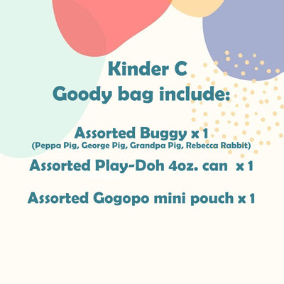 Kinder C Goodie Bag, Ages 3+, ($15.90/Bag, Min. Order 5 Bags)