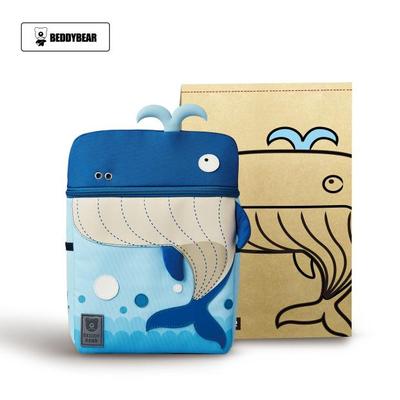 BEDDYBEAR Authentic Whale Design Kids School Bag