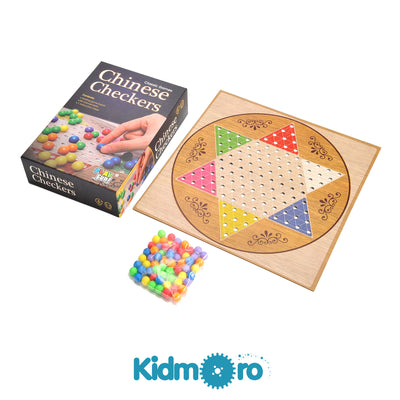 PlayFun Chinese Checkers Classic Game, 2 Players, Ages 6+